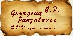 Georgina Panzalović vizit kartica